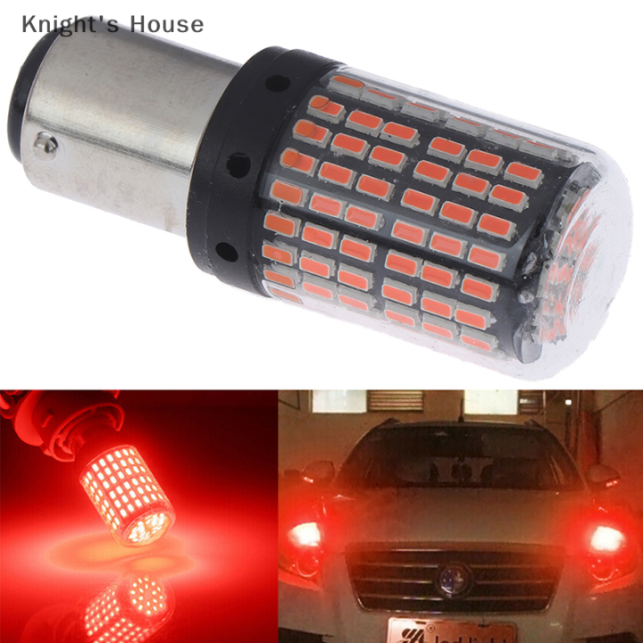 knights-house-1pc-1157-led-red-canbus-3014-144-smd-ไฟเลี้ยวรถยนต์ไฟเบรคไม่มีแฟลช