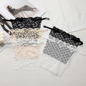 3pcs Ladies Cami Secret Lace Clip-on Mock Camisole Bra Overlay Modesty  Panel