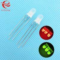 20pcs/lot F3 3mm LED Bi-Color Diffused Red Green Common Anode Round Light Emitting Diode Dual Foggy Two Plug-in Practice DIY Kit Electrical Circuitry