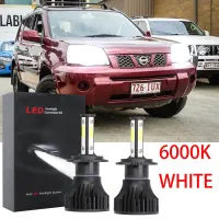 ชุดหลอดไฟหน้าฮาโลเจน LED 6000K แบบเปลี่ยน สําหรับ Nissan Xtrail X-Trail T30 2002-2008 2003 2004 2005 2006 2007 กันน้ำ