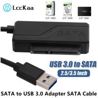 SATA to USB 3.0 Cable Up to 5 Gbps for 2.5 3.5 Inch External HDD SSD Hard Drive SATA 7 15 22 Pin Adapter USB 3.0 to Sata Cable