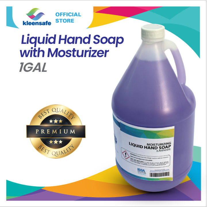 Kleensafe Anti Bacterial Liquid Hand Soap With Moisturizer Lavender 1 Gallon Lazada Ph