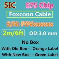 100pcs/lot Original E75 Chip 5IC Foxconn Cable 2M 6FT USB Data Cable For iX XS Max XR 7 8 6S Plus 5S SE Charging Cable With Box