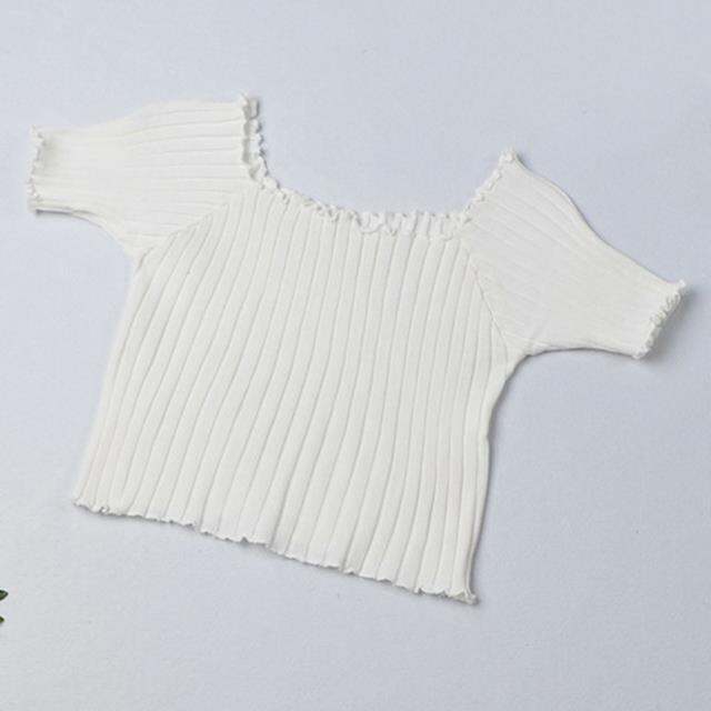 t-shoulder-knit-crop-outwear-fashion-short-sleeve-shirts-bodycon-tees