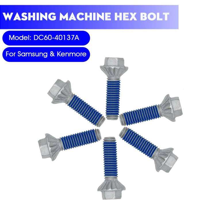 6pcs Washing Machine Hex Bolts Dc6040137a For Samsung Washer Lazada