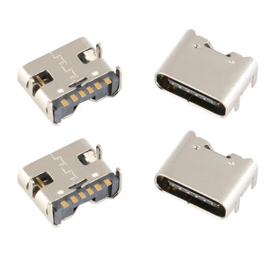 STV2107พอร์ตชาร์จ DIY USB 3.1 6พินโทรศัพท์มือถือ SMD DIP Type C ขั้วต่อซ็อกเก็ต Type-C ตัวเมียซ็อกเก็ตชาร์จ