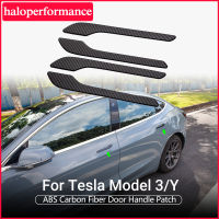 Tesla Model3มือจับประตู Protector Wrap สำหรับ Tesla รุ่น3 Y สาม Model3 ModelY 2022 ABS คาร์บอนไฟเบอร์ Auto อุปกรณ์เสริมภายนอก