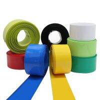 1M 40mm 43mm 45mm 50mm 55mm 60mm 66mm PVC Heat Shrink Tubing Battery Wrap Heatshrink Colours Insulation Cable Management