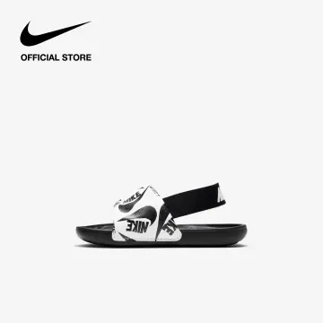 White nike store kawa slides