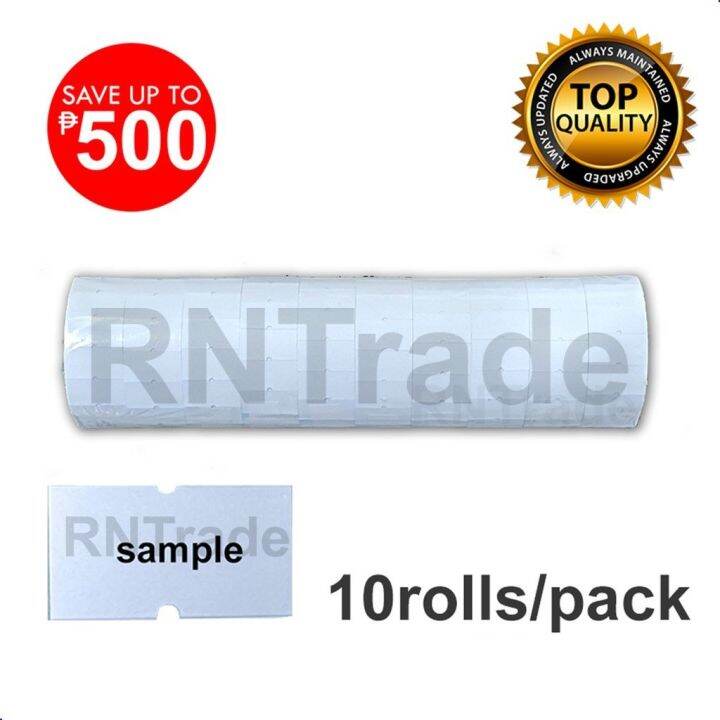 Plain White Sticker Label Price Tag (10 Rolls/pack) Lazada PH