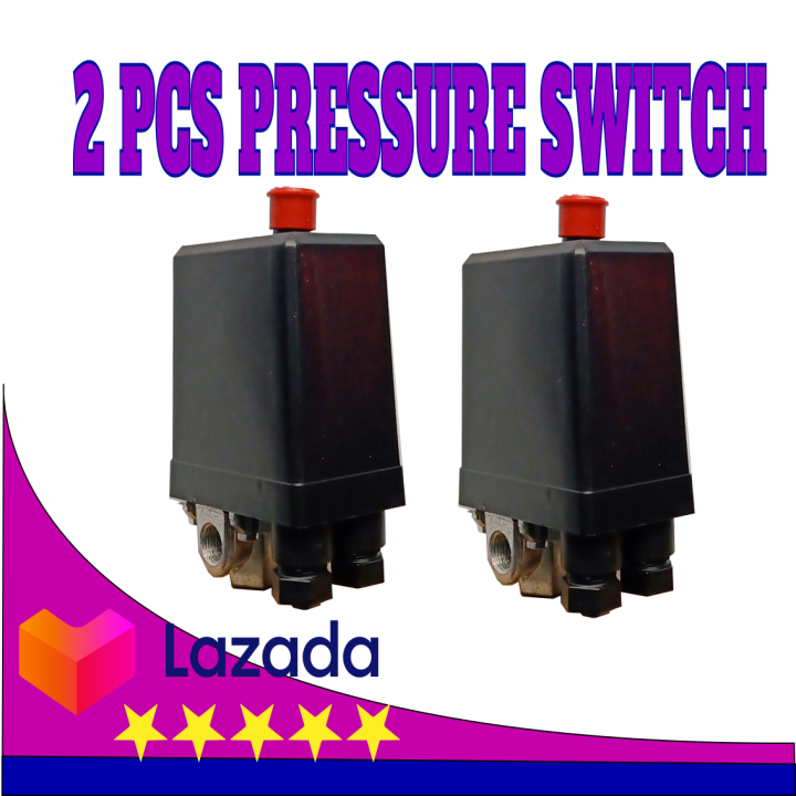 2pcs Air compressor pressure switch four holes adjustable psi control