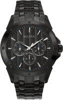 Bulova Classic Multi-Function Mens Watch, Stainless Steel Black