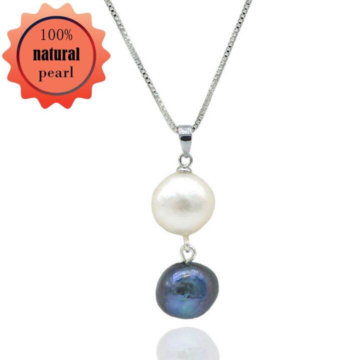 White pearl sale pendant necklace