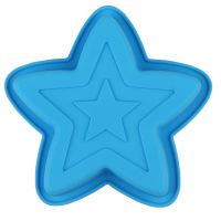 Silicone Bakeware Five-Pointed Star Cake Pan Cake Mold Oven Baking Tools Chiffon Cake  Pizza Pan Food Grade Silicone 7in Pan Bread Cake  Cookie Access