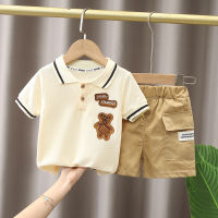 IENENS Summer Children Clothing Sets Boys Outfits 2PCS Short Sleeves Polo-Shirt + Shorts Fashion Kids Suits Fit 0-4 Years