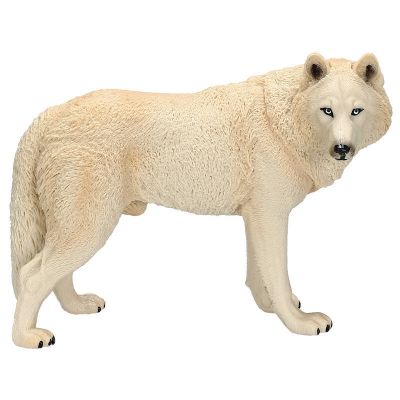 Solid simulation animal model of wildlife toys snow Wolf wolves black Wolf brown Wolf model