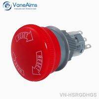 【hot】♕◑◈ 16mm Emergency Stop VaneAims 1NO1NC Latching Self-locked button switch Electrical