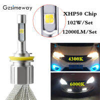 H7 Led 4300K H11 H1 H3 9005 880 H8 H13 h4 HL Headlight H9 H27w Bulbs XHP50 HB3 6000K Auto D2SR Headlamp Car Lights 12000LM