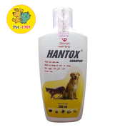 Sữa Tắm Chống Rận Bọ Chét Chó Mèo Hantox Shampoo Màu Vàng 200ml