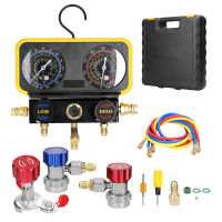 NANWEI Dual Gauges Air Conditioner Refrigerant Refilling Set Pressure Adjustable Refrigeration Maintenance Equipment Kit Brass Connection Air-Conditioner Repairing Device