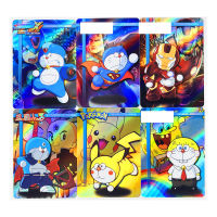18pcsset Doraemon Cosplay Pokemon Pikachu Saint Seiya Toys Hobbies Hobby Collectibles Game Collection Anime Cards