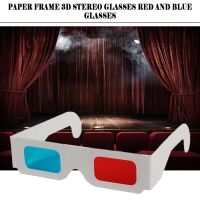 【CW】 50pcs/100pcs/10pcs/lot Universal Paper Anaglyph 3D Glasses Paper 3D Glasses View Anaglyph Red/Blue 3D Glass For Movie Video Card