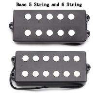 WK-1 Pcs 5 String or 6 String Open Type Bass Guitar Pickups Humbucker Pickups with 4 Corewire Black
