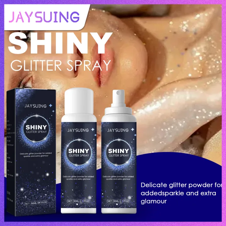 Jaysuing Body Shiny Giltter Spray For Party Decoration For Body Hair