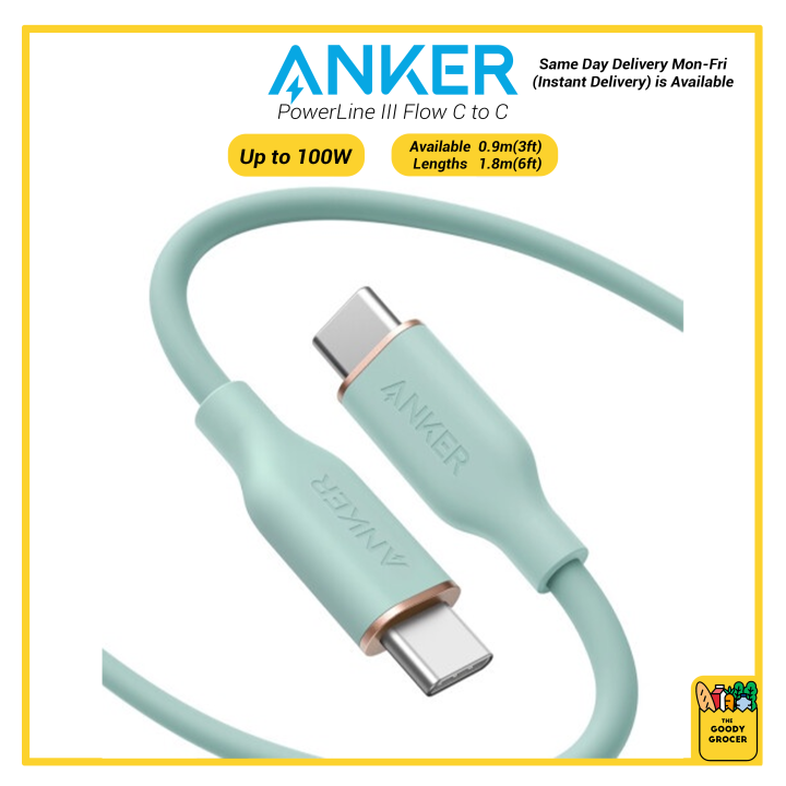 Anker Powerline III 100W USB C Charger Cable 6ft Type C Charging