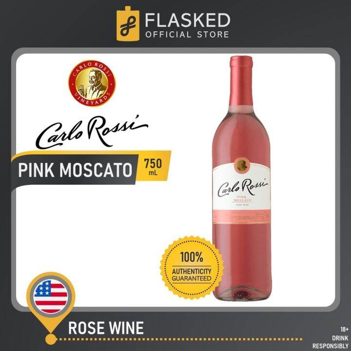 Carlo Rossi Pink Moscato Wine 750mL | Lazada PH