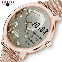 ✢♣☊ LIGE New Smart watch Ladies Full Touch Screen Sports Fitness watch IP67 waterproof Bluetooth For Android iOS Ladies Smart watch