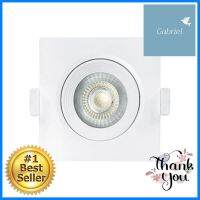 ดาวน์ไลท์ LED RACER ADJUSTABLE SQUARE 5 วัตต์ DAYLIGHTDOWNLIGHT LED Adjustable 5WDL Square RAC PLASTIC WHITE 4" SQUARE **ด่วน สินค้าเหลือไม่เยอะ**