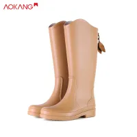 AOKANG New rain boots ladies rain boots student fashion rain boots waterproof rain boots fashionable rain boots women