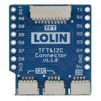 TFT I2C Connector Shield V1.1.0 for LOLIN (WEMOS) D1 mini 1x TFT 2x I2C 1x User IO Connector