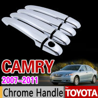 สำหรับ Toyota Camry 2007 - 2011 XV40 Chrome Handle Cover Trim สำหรับ Daihatsu Altis Aurion 2008 2009 2010อุปกรณ์เสริมรถจัดแต่งทรงผม