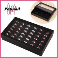 PETINAIL กล่องใสติดหูมีช่องใส่กล่องเครื่องประดับ36ช่อง,กล่องใส่เครื่องประดับกล่องบรรจุภัณฑ์ที่เก็บแหวนใช้ได้จริง