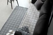 Tấm trải Sofa đa năng Hàn Quốc Blended Embo Rippe Sofapad White 65 180cm