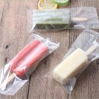 tr1 Shop 100 Pcs/lot Plastic Ice Pop Bag One-time Transparent Popsicle Bags Fridge Ice Cream Storage Bags