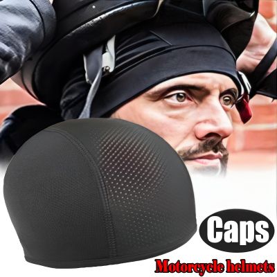 Motorcycle Helmet Inner Cap Hat Quick Dry Breathable Hat Racing Cap Under Helmet Beanie Cap Motocross Motor Helmet Hat Helmets