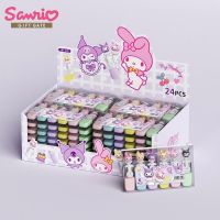 ปากกาเน้นข้อความการ์ตูน Sanrio Mini 6สีอุปกรณ์การเรียนชุดนักเรียนปากกาสีอนิเมะ36ชิ้นสำหรับเด็กเครื่องเขียนปากกาของขวัญ