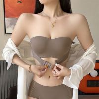 【hot】 Seamless underwear women chest gathered no steel ring anti-sagging detachable shoulder strap anti-slip beautiful back bra