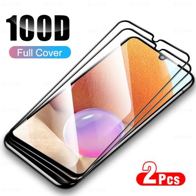 ▣♞▼ 2Pcs Tempered Film Coverage Protective Glass For Samsung Galaxy A32 4G A32 5G A31 A30 A30S A 32 Screen Protector On For SM-A325F