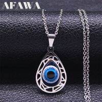 【DT】hot！ Turkish Evil Necklace Color Eyes Drop Necklaces Amulet Jewelry Collier N8022S01