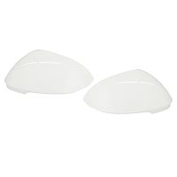 1Pair Car White Rearview Side Gl Mirror Cover Trim Rear Mirror Covers Shell For-VW Golf 8 MK8 2021 2022