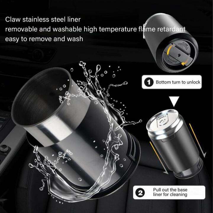ที่เขี่ยในรถยนต์พร้อมไฟ-led-แบบพกพา-ash-tray-eless-auto-ashtray-สารหน่วงไฟอุปกรณ์สูบ