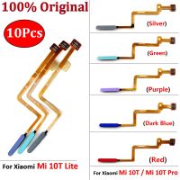 10Pcs เครื่องสแกนลายนิ้วมือดั้งเดิมสําหรับ Xiaomi Mi 10T Lite Mi 10T 11T Pro ปุ่มโฮมเมนูลายนิ้วมือกลับคีย์เซนเซอร์ Flex