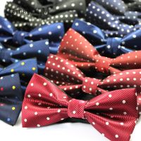 【cw】 Men 39;s Bowtie Neckwear Classic Dots Bowties Wedding Fashion Man Business Bow ties Cravat