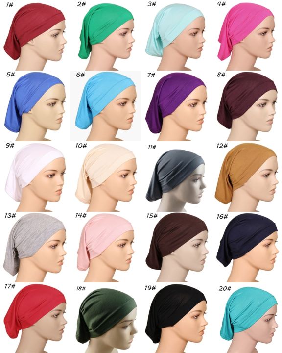 yf-cotton-modal-undercap-plain-soft-stretchy-under-cap-hijab-bonnet-muslim-women-full-cover-inner-hijabs-turban-underscarf