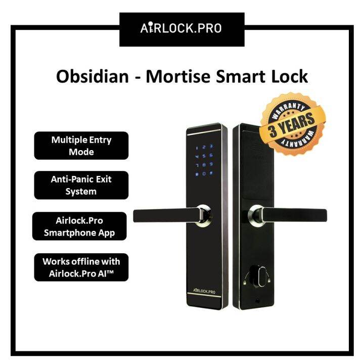 【Airlock.Pro】Obsidian Mortise Smart Lock USA Digital Smart Lock 3