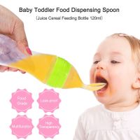 【cw】 New Infant Toddler Nipple Pacifier Baby Silicone Squeeze Feeding Bottle With Lid Food Supplement !